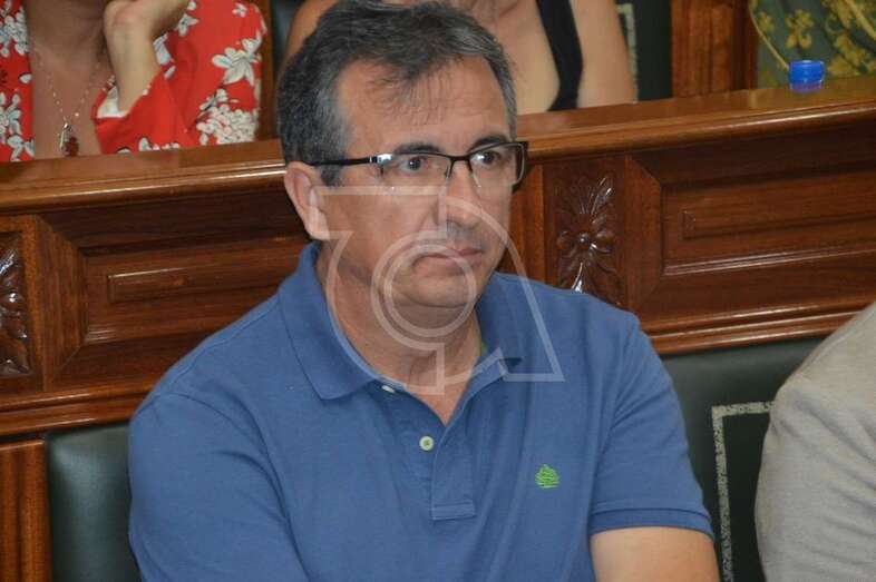 Juan Francisco Artiles, en una imagen de archivo de un Pleno del inicio de este mandato (Foto TA)